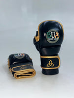 Load image into Gallery viewer, Black/Gold ‘Fight Night’ Gloves