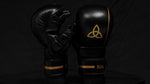 Load image into Gallery viewer, Black & Gold MMA Sparring Gloves