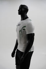 Load image into Gallery viewer, White/Green Performance Tee