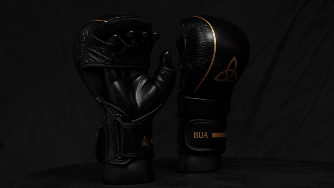 Black & Gold MMA Sparring Gloves