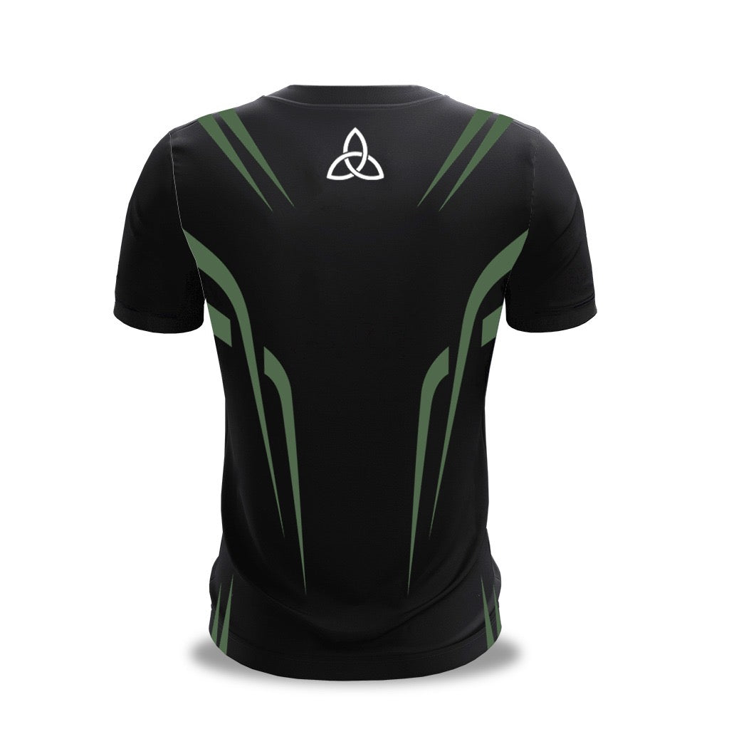 Black/Green Performance Tee