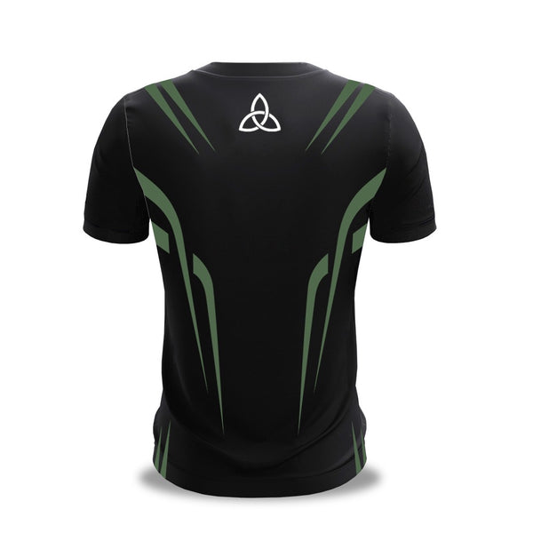 Black/Green Performance Tee
