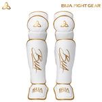 Load image into Gallery viewer, Shin &amp; Knee Pads- White/Gold
