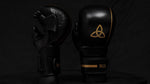 Load image into Gallery viewer, Black &amp; Gold MMA Sparring Gloves
