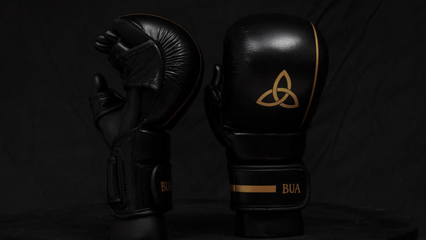 Black & Gold MMA Sparring Gloves
