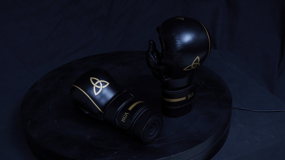 Black & Gold MMA Sparring Gloves