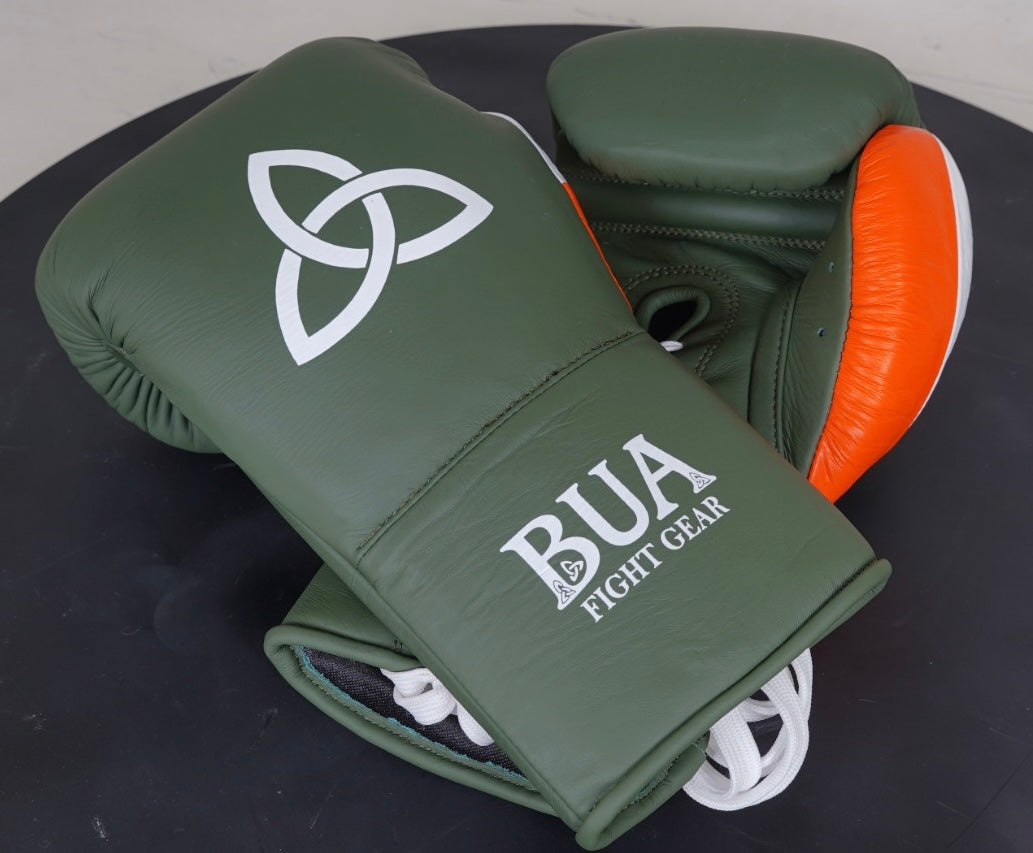 Tri Colour Boxing Lace Up Gloves