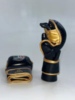 Load image into Gallery viewer, Black/Gold ‘Fight Night’ Gloves
