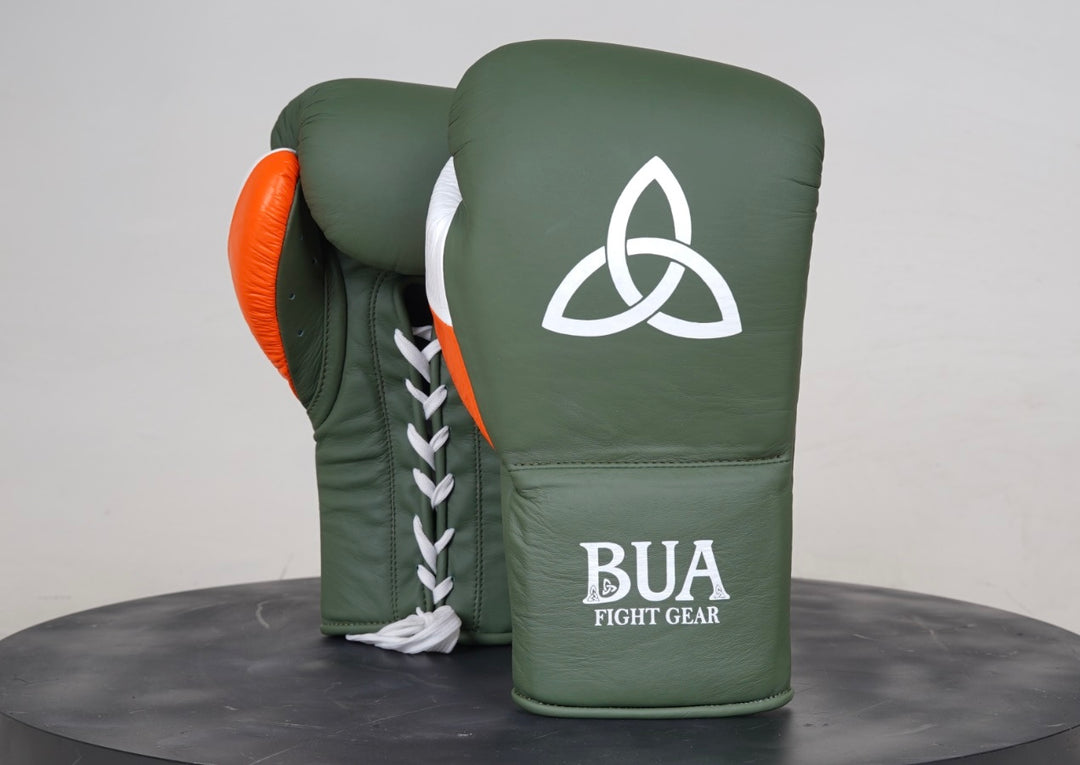 Tri Colour Boxing Lace Up Gloves