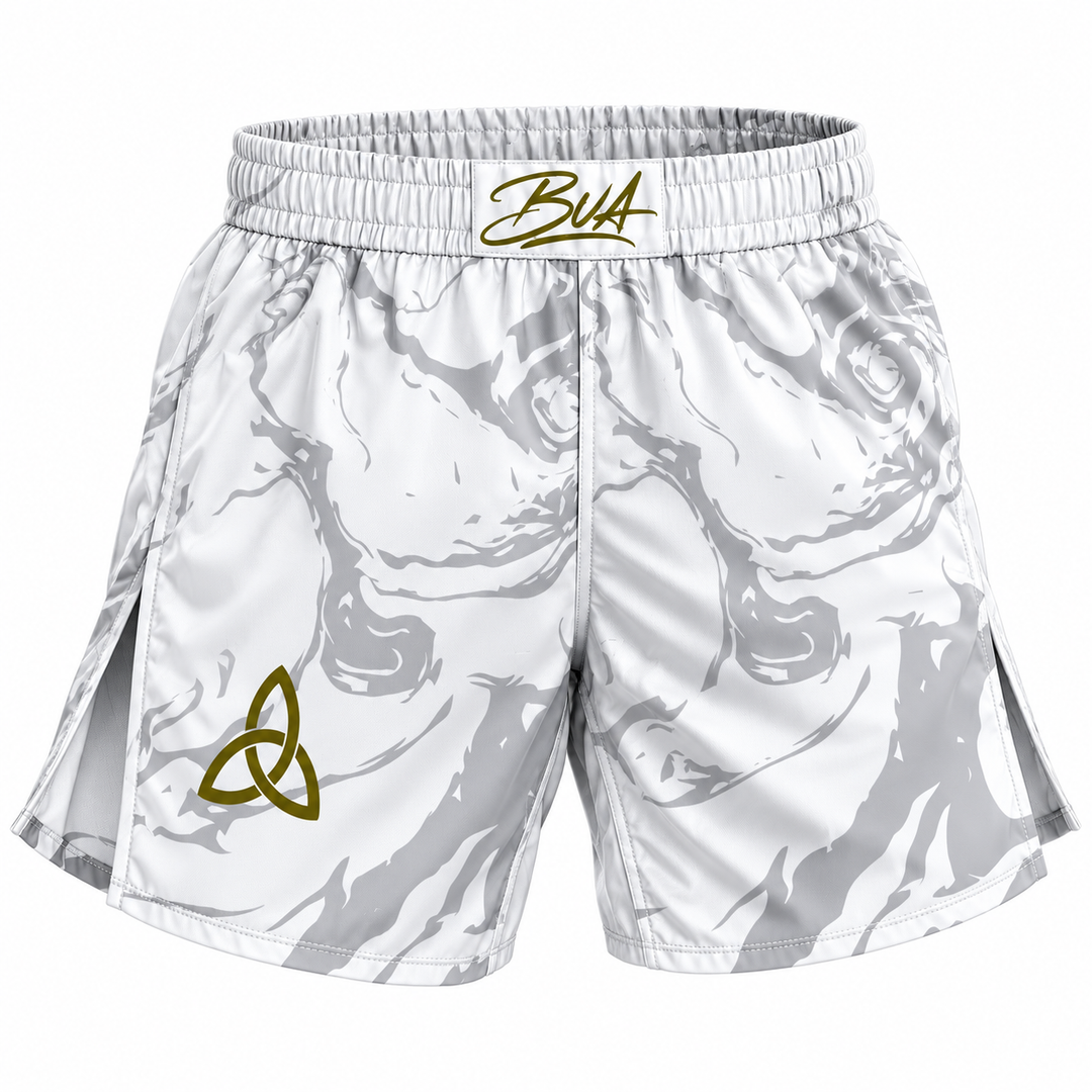 2in1 MMA Hybrid Shorts - Arctic Marble