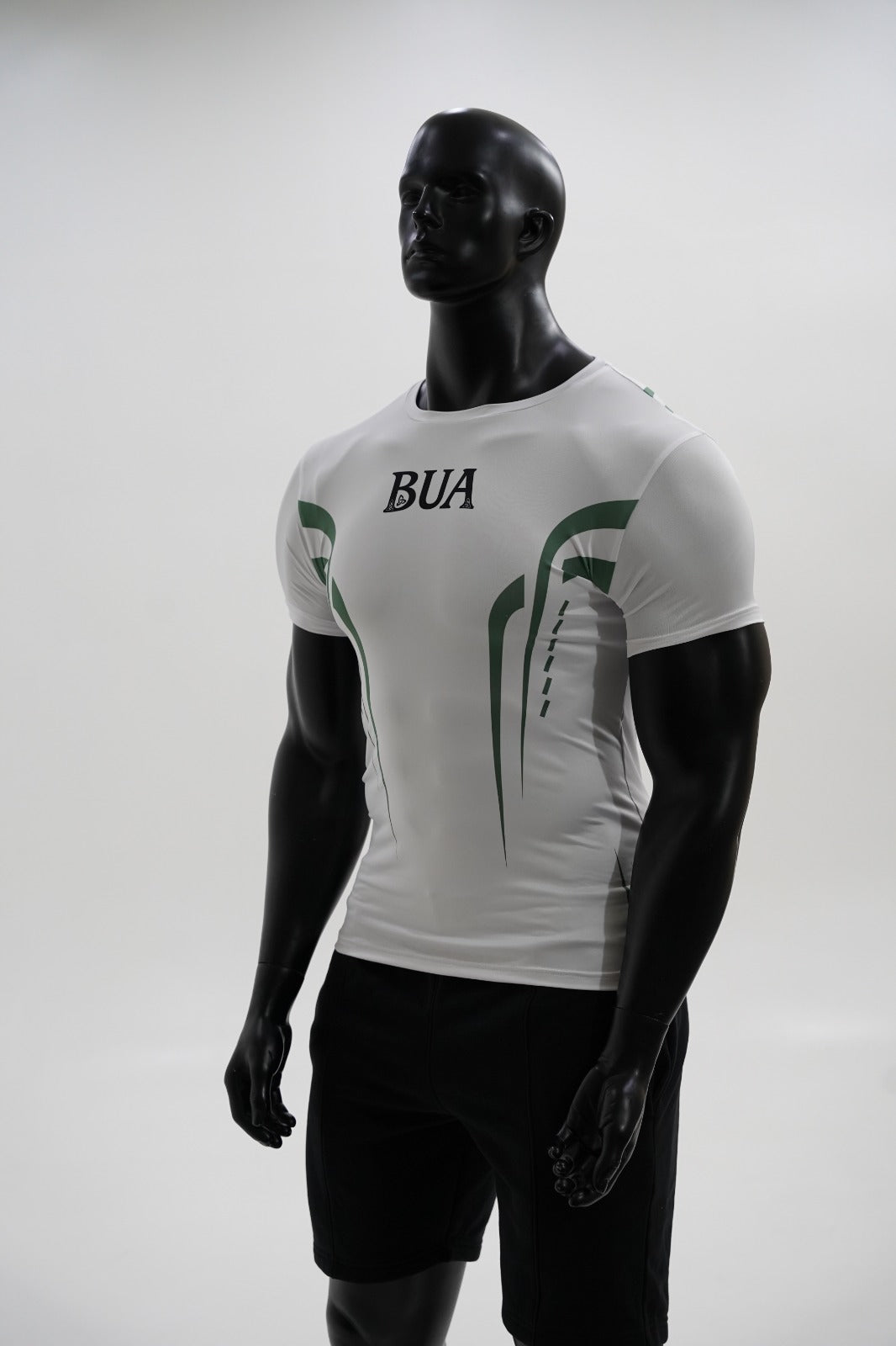 White/Green Performance Tee