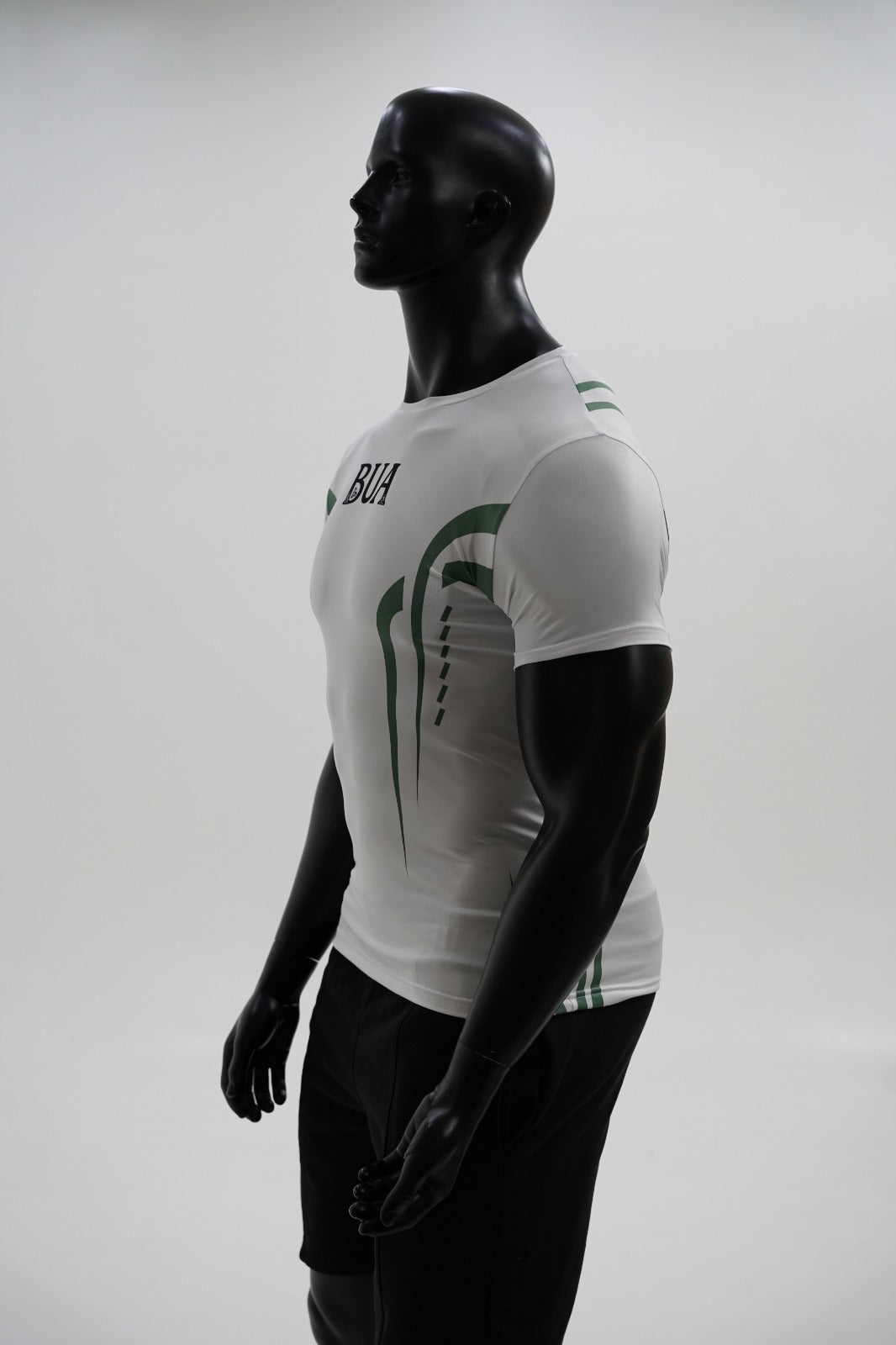 White/Green Performance Tee
