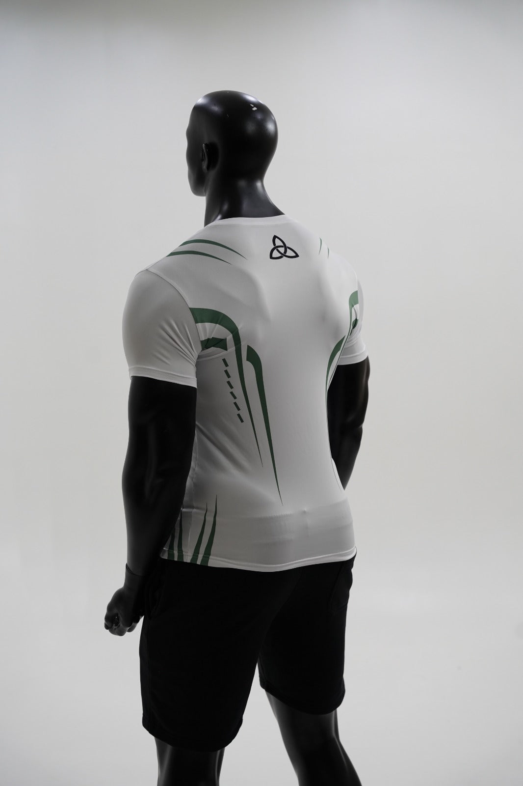 White/Green Performance Tee