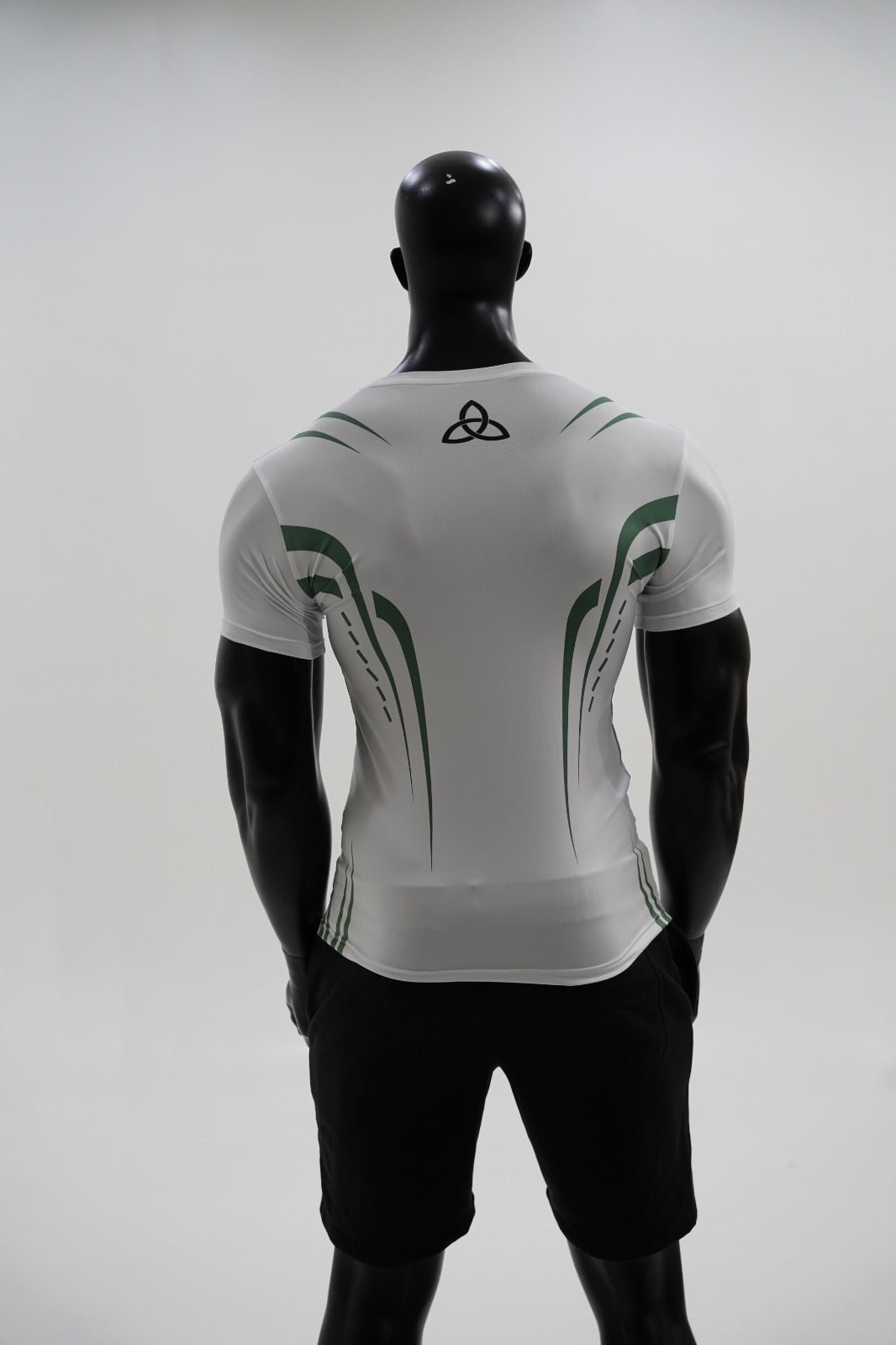 White/Green Performance Tee