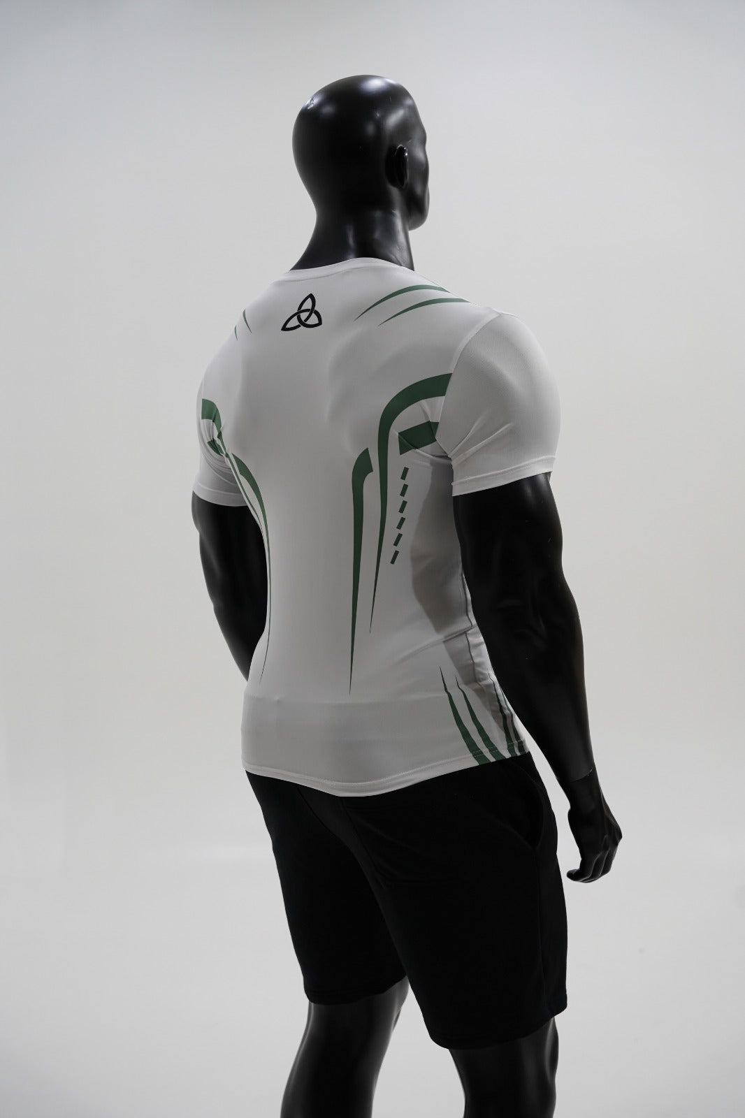White/Green Performance Tee