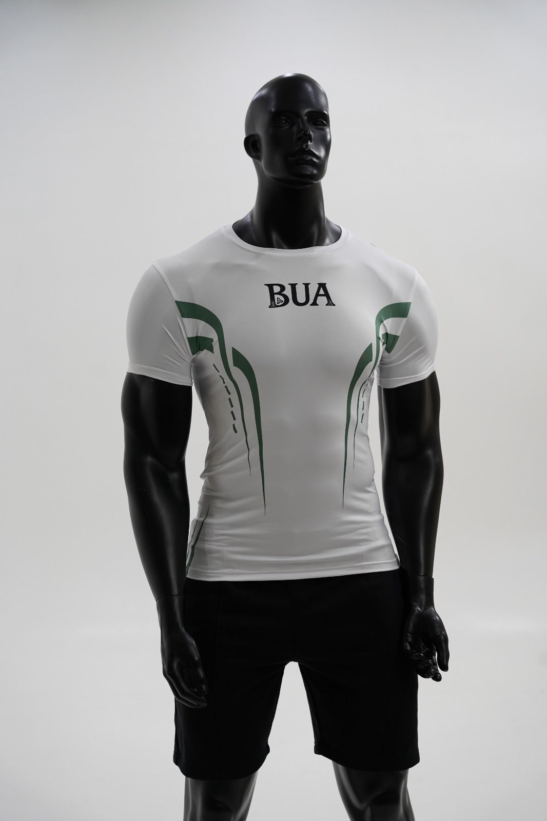 White/Green Performance Tee