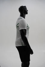 Load image into Gallery viewer, White/Green Performance Tee
