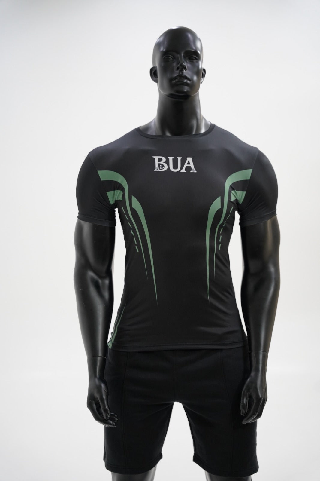 Black/Green Performance Tee