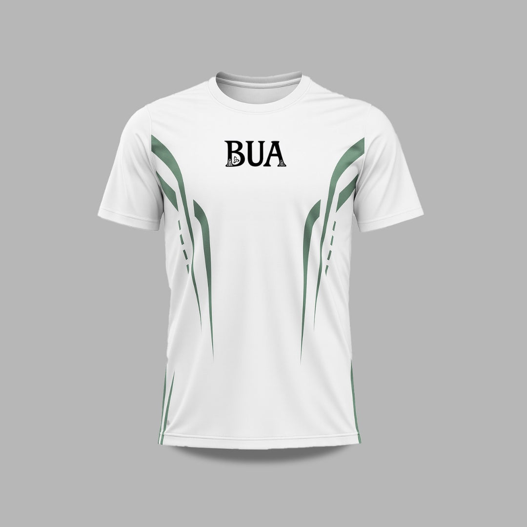 White/Green Performance Tee