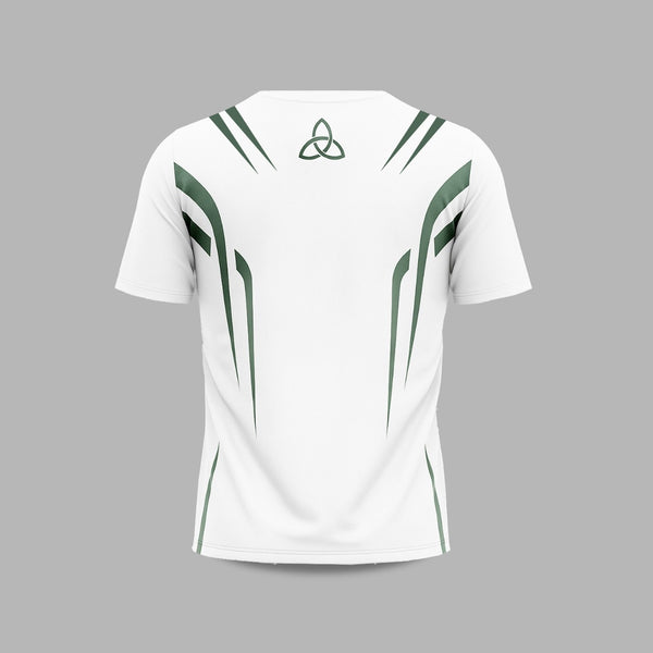White/Green Performance Tee