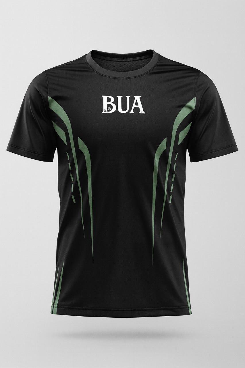 Black/Green Performance Tee