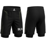 Load image into Gallery viewer, Black/Green 2in1 Shorts
